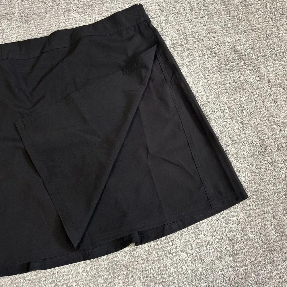 RipSkirt Hawaii Wrap Skirt Womens Large Black Length 2 Pockets Beach Adjustable